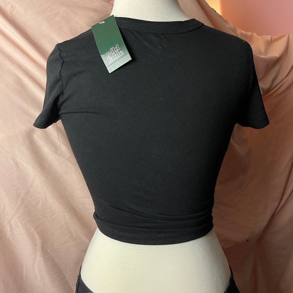 Wild Fable Charcoal Crop Top - Picture 3 of 3
